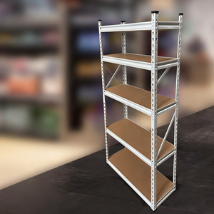 Hot Sale 5 Layer Steel Boltless Rack with Corrosion Powder Coated Black Warehouse <b>Storage</b> Shelf - Product Image 6