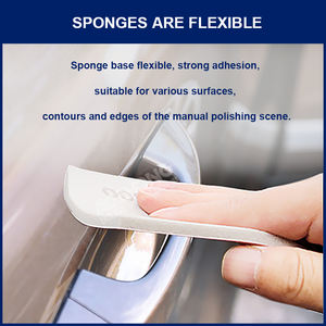 Disque abrasif en mousse à crochets et boucles en oxyde d'aluminium pour ponçage et <span class=keywords><strong>polissage</strong></span>, idéal pour l'automobile, le bois et le métal, support OEM - Product Image 3