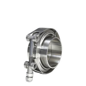 Klem <span class=keywords><strong>V</strong></span>-<span class=keywords><strong>Band</strong></span> Knalpot Baja Tahan Karat Ss304 Ukuran 3 Inci Berbagai Ukuran Dengan Flange Klem Selang - Product Image 1