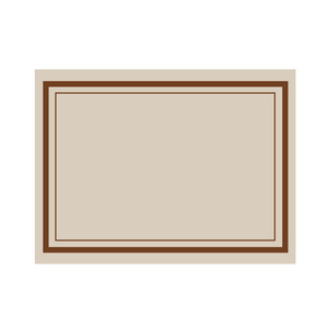 Minimalist Printed Double Frame PVC Heat Insulating Placemat <b>Square</b> Oil Proof <b>Table</b> Protector Bowl Mat Milk <b>Coffee</b> Color - Product Image 3