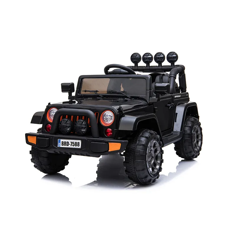 WDBRD-7588-1 12V dual drive baby electric off-road car with a gear stick near the door