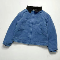 Veste de travail en toile de canard épaisse personnalisée avec doublure à carreaux, veste de travail vintage Detroit, veste de travail lourde pour charpentier
