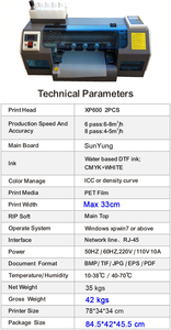 Impresora DTF Yilee A3 de 30 cm con Agitador XP600, Máquina Automática de Impresión Digital Textil para Camisetas, Plotter de Transferencia de Calor con Película PET - Product Image 5