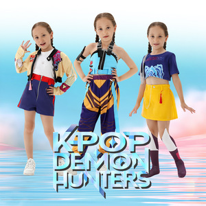 ชุดคอสเพลย์เด็กผู้หญิง Kpop Demon Hunters ชุดแสดงของลูมิ มิราโซ สำหรับเด็กอายุ 8-13 ปี - Product Image 1