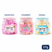 Biscuits croustillants aromatisés au yaourt aux fruits pour enfants avec 7 probiotiques actifs, collation saine, boîte portable de 27 g