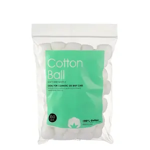100% Bola Katun Sintetis Alkohol Medis Kapas Murni Merah Muda untuk Perawatan Kesehatan Pribadi - Product Image 1