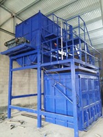 Ligne de moussage synchronisé à triple rebond pour blocs circulaires d'éponge recyclée, équipement de moussage continu