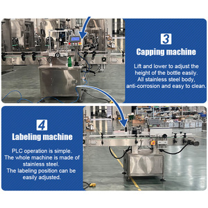 Máquina Comercial ORME 3 en 1 para Llenado, Tapado y Etiquetado de Aceite Comestible para Frascos y Botellas de Vidrio - Product Image 4
