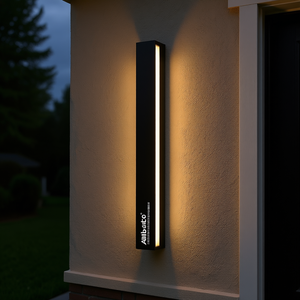 Applique murale extérieure linéaire ANlbato 60 pouces, LED dimmable en alliage d'aluminium pour éclairage mural de maison - Product Image 2