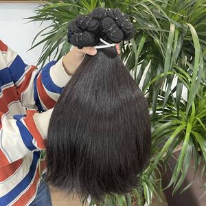 Extensions de cheveux humains vierges de qualité Remy, cheveux vietnamiens naturels lisses, trames de cheveux bruts, Thanh Hair H16 100g, tissage de cheveux - Product Image 3