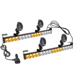 Auxito LED Cố Vấn Giao Thông Khẩn Cấp Nhấp Nháy Cảnh Báo Nguy Hiểm Kính Chắn Gió Ánh Sáng Hổ Phách Trắng Đèn Hiệu Ánh Sáng Đèn Flash - Product Image 1