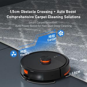 Robot de Limpieza de Pisos Eléctrico Inteligente con Control Remoto, Aspiradora Automática para el Hogar, Navegación Inteligente, Limpieza en Seco y Húmedo - Product Image 2