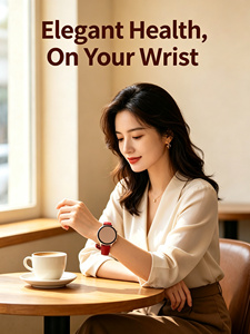 Montre connectée F3-24 pour femmes, surveillance de la pression artérielle, SpO2, fréquence cardiaque, température, suivi du sommeil - Product Image 3