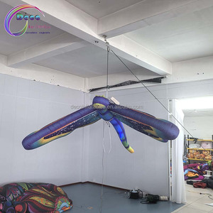 Décoration suspendue gonflable en forme de libellule, <span class=keywords><strong>ballon</strong></span> insecte coloré avec lumières LED pour <span class=keywords><strong>plafond</strong></span> de centre commercial et décoration d'événements nocturnes - Product Image 3