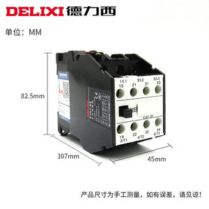 Contactor de CA Monofásico/Trifásico Delixi CJX1 3TB43 22A con 380V/24V/110V/220V 220V/220V - Product Image 4
