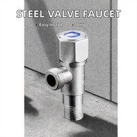 Robinet à trois voies en acier inoxydable pour eau chaude et froide, anti-explosion, accessoire de salle de bain et de cuisine pour hôtels, toilettes, salles de douche