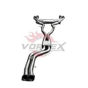 Sistema de Escape Catback Vortex SS304 para BMW X3M F97 X4M F98 S58 3.0T 2019-2024, Sistema Valvetronic, Puntas Cuádruples de Fibra de Carbono Mate - Product Image 5