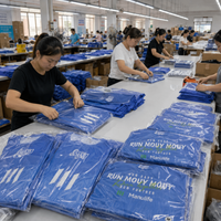 Kaos Lari Biru Custom Cetak Sublimasi Desain Gelombang Abstrak Cepat Kering Kaos Olahraga Jersey Tim OEM Grosir