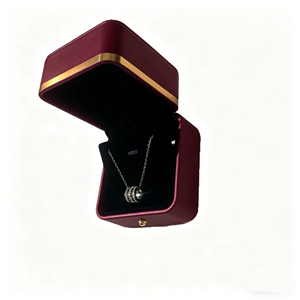 Custom logo Gold-trimmed PU Leather Rounded Corner <b>Ring</b> and Bracelet Boxes, Jewelry Packaging Boxes, Wholesale and On-demand - Product Image 5