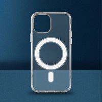 Coque de téléphone transparente de charge sans fil magnétique en gros directe d'usine pour IPhone 11 12 13 14 15 16 17