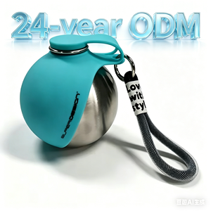 Bestseller: Bottiglia d'Acqua per Cani <span class=keywords><strong>2</strong></span> in 1, Design Super, 280ml, Bottiglia in Acciaio Inox da 9.47fl.oz per Animali Domestici, Portatile, ODM - Product Image 1