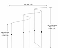 Support de toile de fond de mariage de luxe, 3 mètres de haut, doré, ondulé, en métal, écologique, durable, avec draperies en tissu plissé, pour cérémonie et réception élégantes