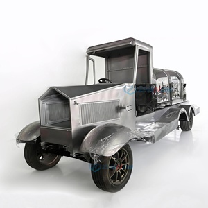 Electric Silver Hearse Retro European Style Funeral Coffin Car Popular Black Four-wheeled hearse vehicle - Product Image 2