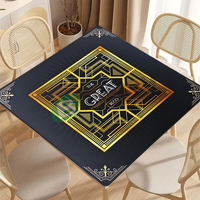 Tapis de Mahjong Personnalisé avec Logo OEM 32,5x32,5 Pouces en Néoprène Caoutchouc – Échantillon Gratuit pour Tables de Mahjong, Casino, Poker et Jeux de Société