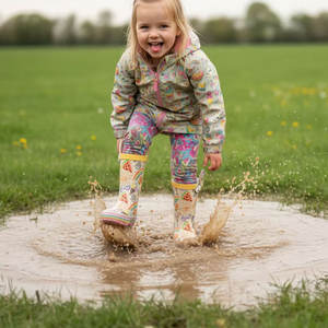 <span class=keywords><strong>Botas</strong></span> de Agua <span class=keywords><strong>para</strong></span> Niños, Estilo 2026, con Estampado de Arcoíris y Animales, Ligeras, Impermeables, de Goma, al por Mayor - Product Image 3