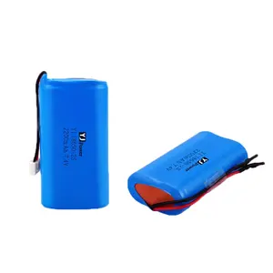 Rechargeable Long Cycle 18650-2S-2200mAh 7.4V Lithium Battery Pack For Led Flood Lights