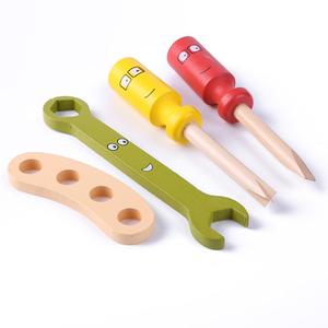 Caja de Herramientas de Madera para Niños, Juguete de Construcción con Tuercas y Tornillos, Juego de Reparación de Imitación, Juego de Ensamblaje Educativo Temprano - Product Image 5