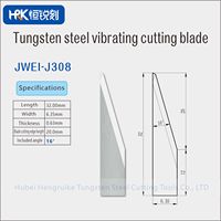 JWEI Serie Wolframkarbid Oszillierende Klinge Hochverschleißfeste Vibrationsmesser für Leder-, Schaum- und Kartonschneiden, J308