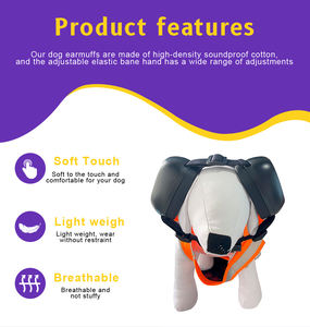 불꽃 놀이용 빠른 스냅 잠금 장치로 컴포트 개 소음 제거 귀마개를위한 공장 판매 개 귀마개 - Product Image 6