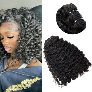Paquetes de cabello humano virgen crudo de gran venta, rizado birmano 100%, cabello vietnamita crudo, trama de cabello rizado Birmano para mujeres negras - Product Image 1