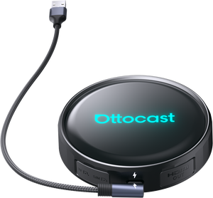 Boîte AI Ottocast, adaptateur sans fil pour voiture CarPlay Android Auto, boîte multimédia Android AI avec <span class=keywords><strong>Netflix</strong></span> Youtube - Product Image 1