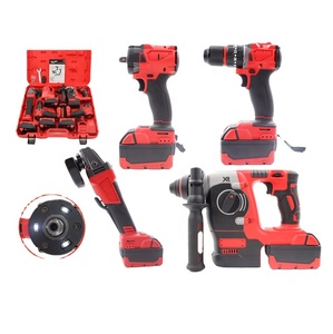 4 in 1 Cordless Power Tools Kit Drill Lmpact Driver Rotary <b>Hammer</b> Lmpact Wrench M18 Compatible 185 Cordless Power Tools Ki - Product Image 2