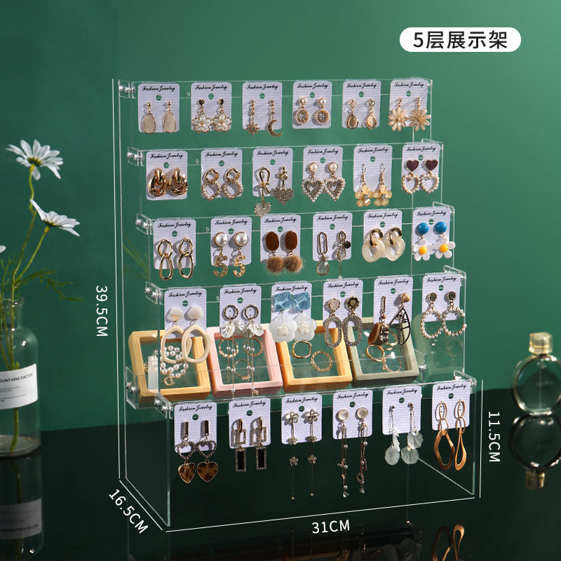 Transparent 5-layer packaging with 35 hook cards included