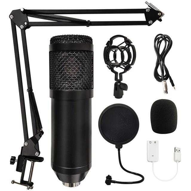 Condenser Mic USB Professional Condenser Microphone Singing Gaming Recording Gaming Mic