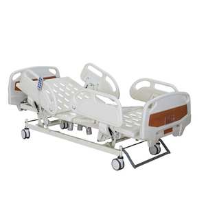 Cama manual médica ajustable de 5 Funciones del hospital con diversas barandillas cama médica del uso paciente - Product Image 2