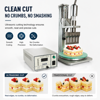 20kHz Ultrasone Brood- en Kaasvormsnijder Ultrasone Mes Voedsel Snijmachine Ultrasone Pizza Snijder