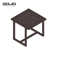 Table à café en bois massif de Style chinois traditionnel fait à la main Design sculpté Accents en cuivre combinaison décorative de bureau à domicile