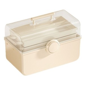 <b>Tool</b> <b>Storage</b> <b>Box</b> Multi Layer Organizer 30L Capacity Cream White Household <b>Tool</b> <b>Box</b> With Compartments For Workshop Use - Product Image 4