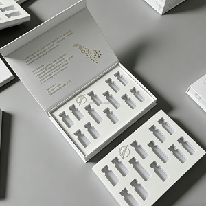 Boîte de flacons de peptides personnalisée de luxe avec logo imprimé, boîte cadeau rigide magnétique <span class=keywords><strong>en</strong></span> forme de <span class=keywords><strong>livre</strong></span> pour 10 flacons, emballage cadeau <span class=keywords><strong>en</strong></span> papier - Product Image 2