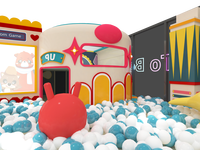 Équipement de terrain de jeu intérieur commercial pour enfants le plus populaire et le plus vendu - Matériel ABS écologique, capacité de 500 kg pour enfants