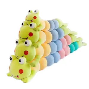 Đầy Màu Sắc Mềm Worm Animal Nhồi Plush Đồ Chơi Lớn Sang Trọng Worm Đồ Chơi