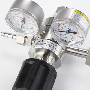 วาล์วลดแรงดัน CO2 แบบสองขั้นตอน HC02T ปรับแต่งได้ พร้อมเกจวัดคู่ - Product Image 3