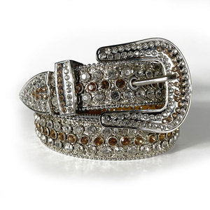 Personnalisé Bling Bling Strass Diamant Ceintures Western Cowgirl Cristal clouté Pu <span class=keywords><strong>Ceinture</strong></span> En Cuir pour Hommes Cinto De Strass - Product Image 6