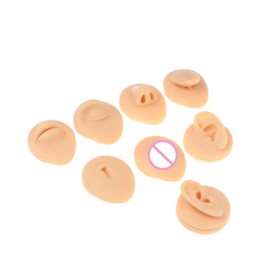 Mô Phỏng 3D Silicone Mô-đun Móng Tay Giả Vòng Mũi, Novice Thực Hành Thủng Đào Tạo Prop Nhà Sản Xuất Bán Buôn - Product Image 5