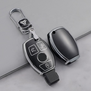 Nouvelle usine étui à clés de voiture souple avec <span class=keywords><strong>porte</strong></span>-clés en TPU et métal pour benz A B R G classe CLA CLS CLK GLK GLA SLK couverture de <span class=keywords><strong>clé</strong></span> de voiture - Product Image 3