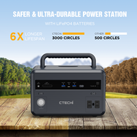 Mini station d'alimentation portable solaire 300W pour camping extérieur, alimentation électrique au lithium AC/DC, générateur solaire